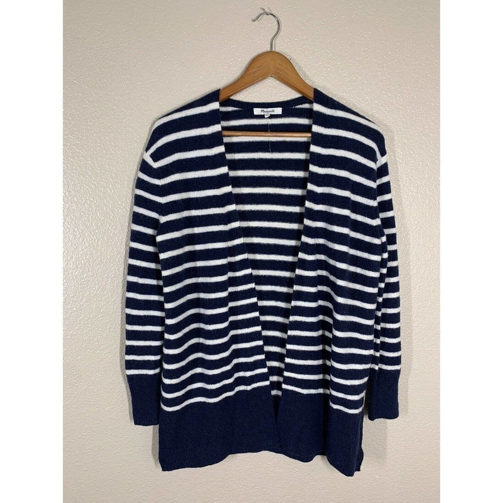 Madewell Cozy Walker Striped Cardigan Sweater